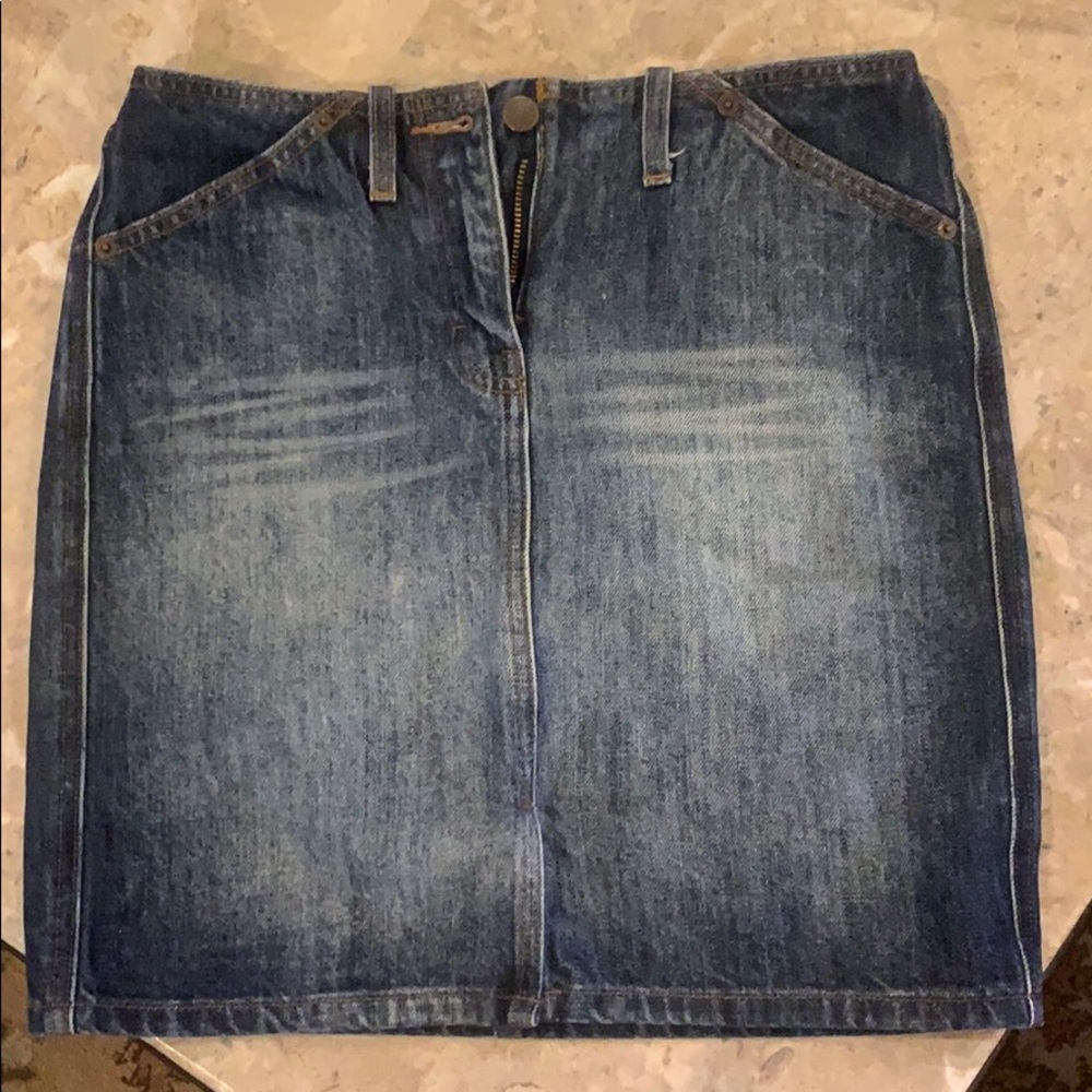 J Crew denim jean skirt